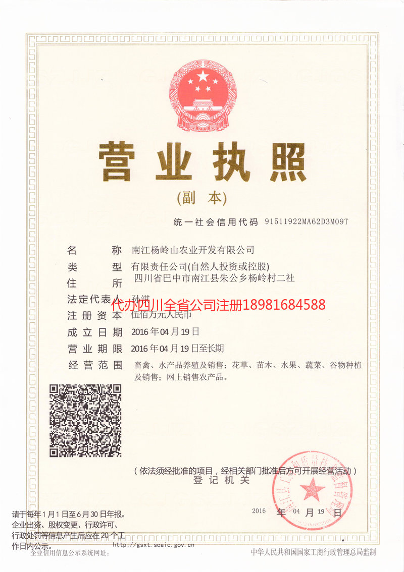 宁安宁安杨岭山农业开发有限公司